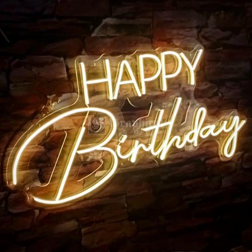 Happy Birthday en Neón Flex