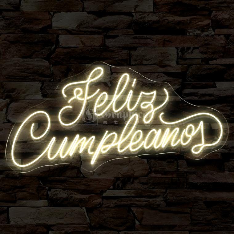 Feliz Cumpleaños en neon