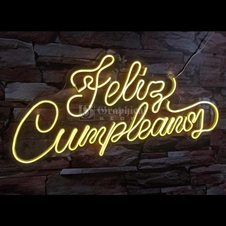 Feliz Cumpleaños en neon