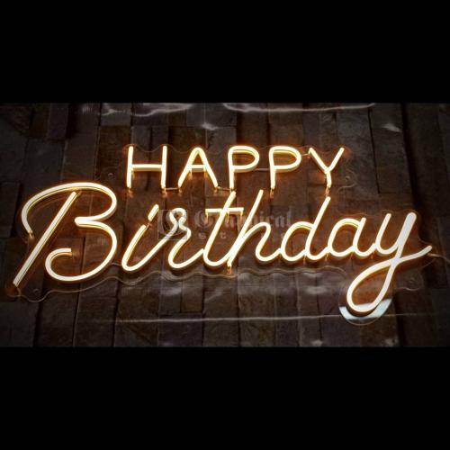 Happy Birthday en Neón Flex