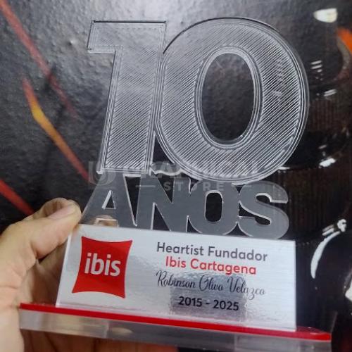 trofeo corporativo 10 años