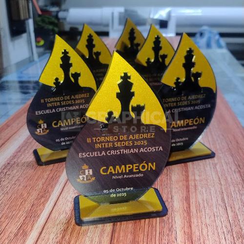 Trofeos ajedrez caballo