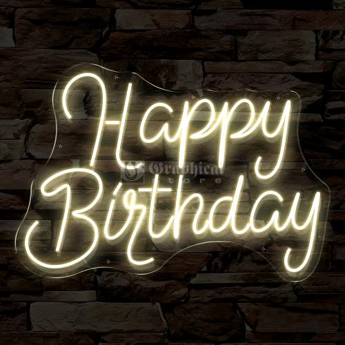Happy Birthday M11 Neon Calido