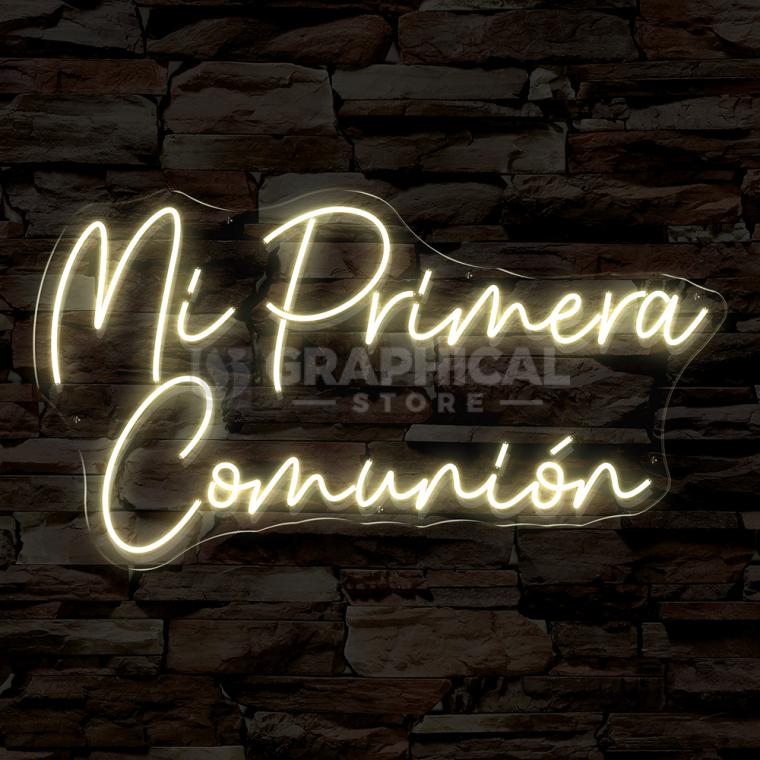 mi primera comunion neon flex