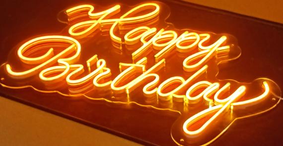 happy birthday neonflex