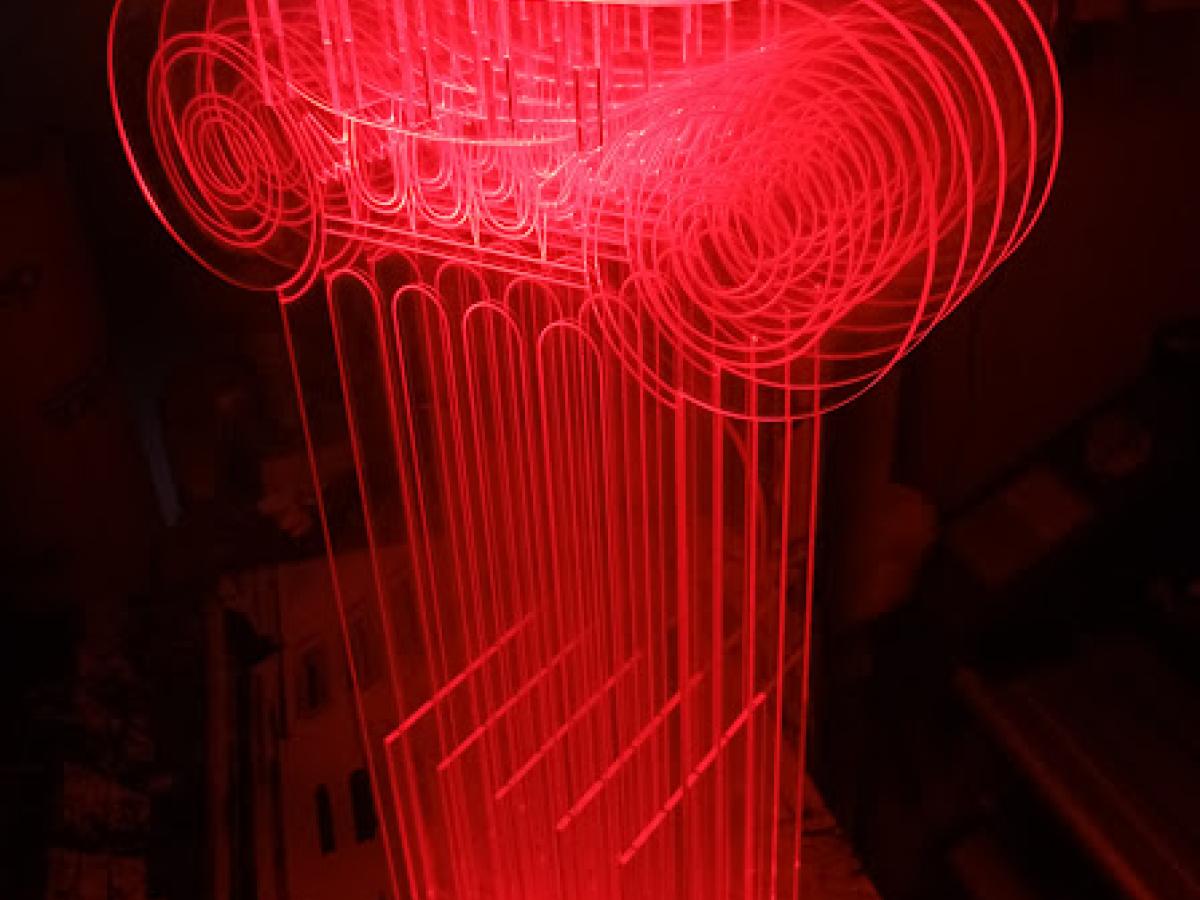 Columna Decorativa de Acrilico Luminoso