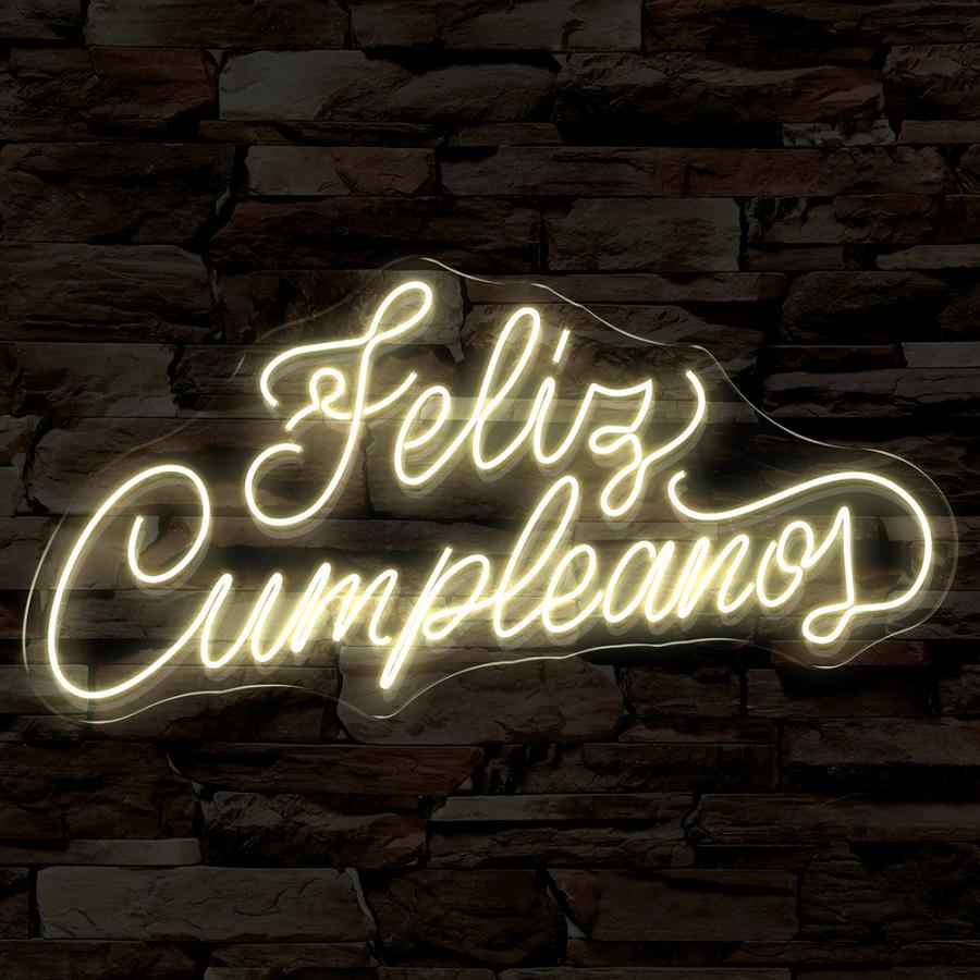 Feliz Cumpleaños en Neon Flex M1
