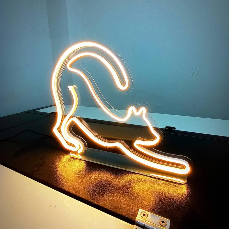 Gato en Neón Flex