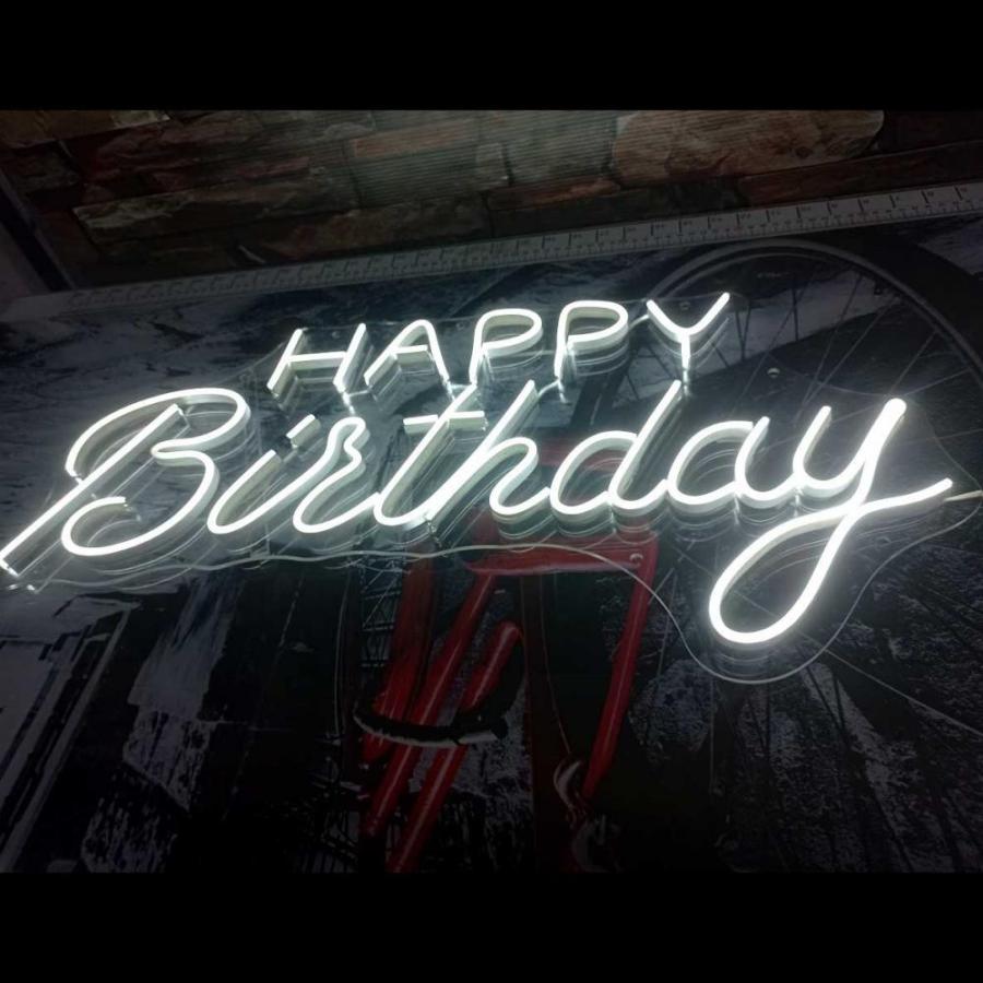 Neon Happy Birthday M03 Blanco